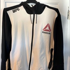 REEBOK UFC training gear full zip up hoodie 2XL WORN ONCE.